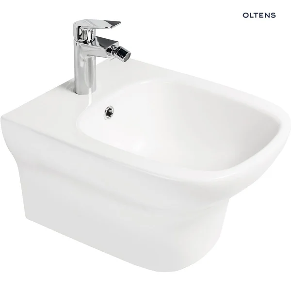 Bidety: Oltens Gulfoss bidet wiszący z powłoką SmartClean biały 46503000