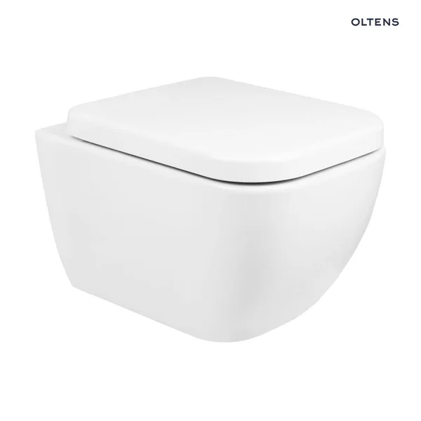 Miski WC: Oltens Vernal miska WC wisząca PureRim z powłoką SmartClean biała 42502000